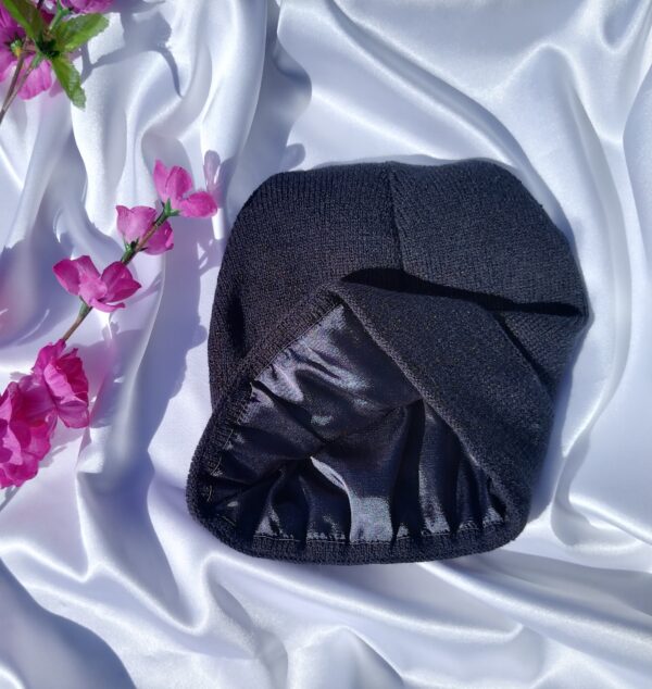 kids satin lined beanie